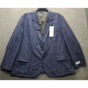 J.M. Haggar Blazer Jacket Mens 54S Multi Tailored Fit Single Breasted Classic